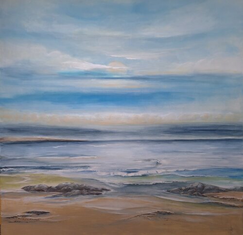 Weiter Himmel am Meer by Henriette Lorkowski, 회화 for Sale on Singulart