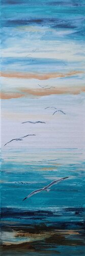 Tanz der Möwen by Henriette Lorkowski, 회화 for Sale on Singulart