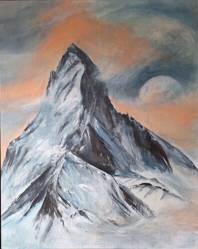 Kraftort zwischen Himmel und Erde van Henriette Lorkowski, Schilderij te koop op Singulart