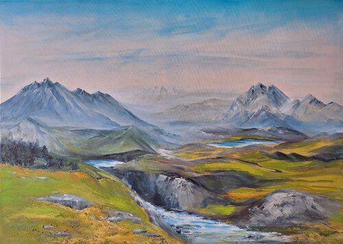 Lockruf der Berge by Henriette Lorkowski, Painting for Sale on Singulart