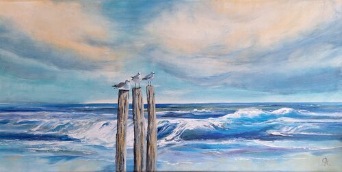 Mitten im Wind by Henriette Lorkowski, Painting for Sale on Singulart