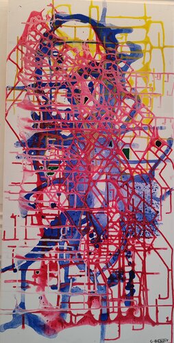 Enfermement ou le cri de Munch revisité von Christiane Benoit, Malerei kaufen auf Singulart