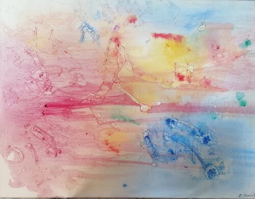 Et Dieu rata le monde ... ou, si les habitants de notre planète étaient différents ... de Christiane Benoit, Pintura a la venta en Singulart