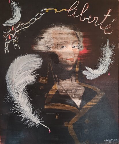 La Fayette ou la Déclaration des Droits de l'Homme et du Citoyen di Christiane Benoit, Pittura in vendita su Singulart