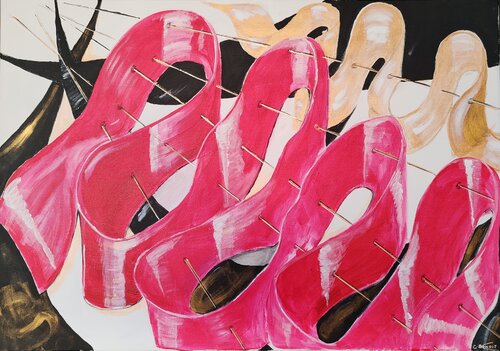 Capture de rubans von Christiane Benoit, Malerei kaufen auf Singulart