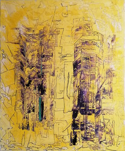 Lueur verte di Christiane Benoit, Pittura in vendita su Singulart