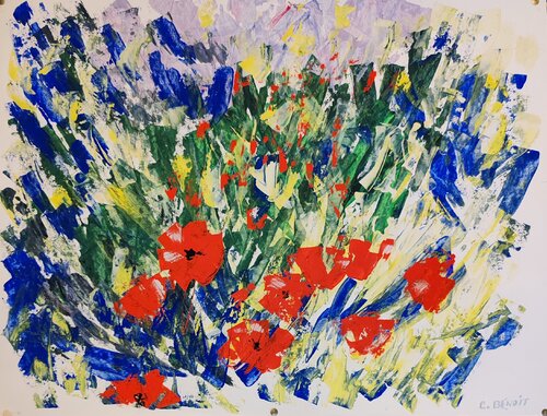 Eté by Christiane Benoit, 종이 for Sale on Singulart