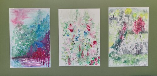 Triptyque : ombre et lumières von Christiane Benoit, Werk auf Papier kaufen auf Singulart