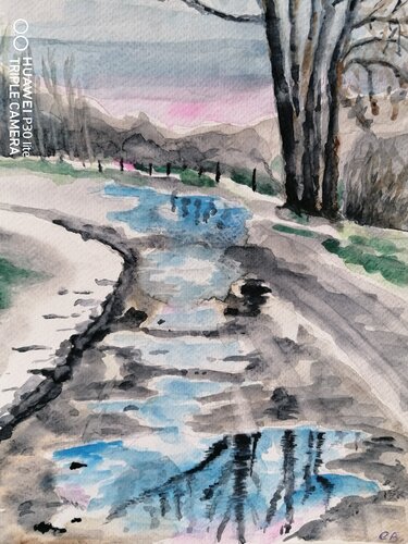 Dégel by Christiane Benoit, Work on Paper for Sale on Singulart