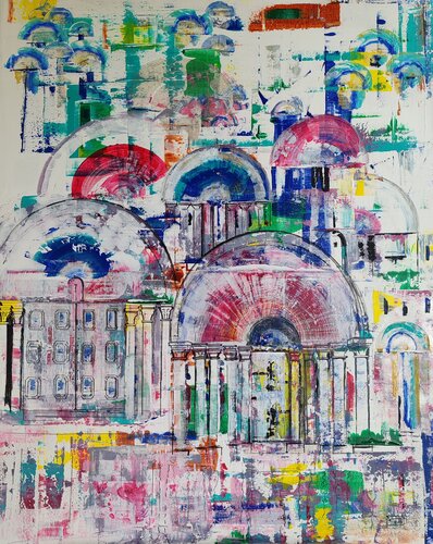 la forêt des porches von Christiane Benoit, Malerei kaufen auf Singulart
