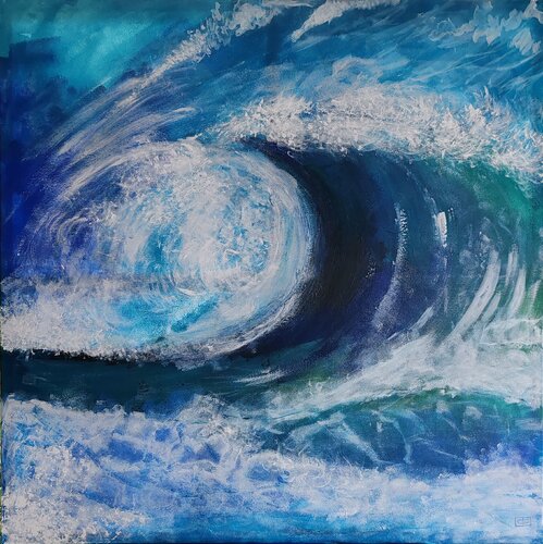 "La" vague van Christiane Benoit, Schilderij te koop op Singulart