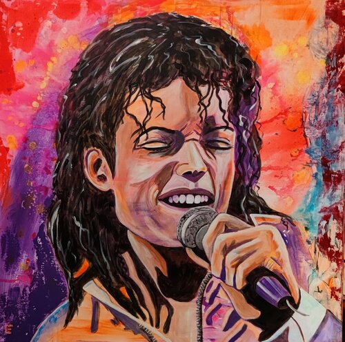 King of Pop by Susann Versteegen, Painting for Sale on Singulart