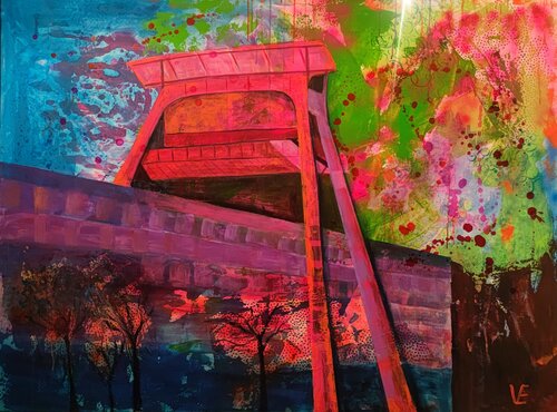 Schicht im Schacht by Susann Versteegen, Painting for Sale on Singulart