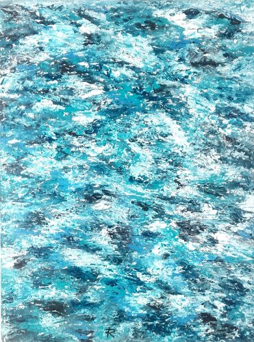 "50 nuances de bleu" von Renaud Angerville-Langlois, Malerei kaufen auf Singulart