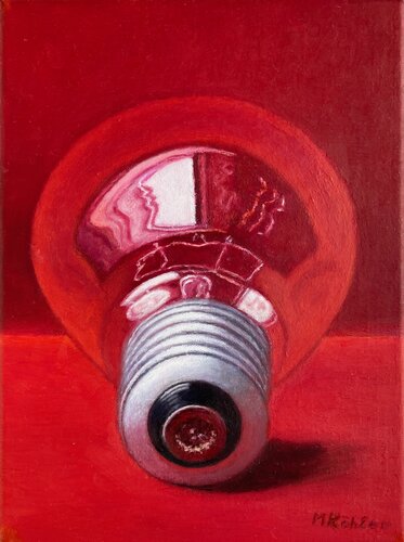 Rote Glühbirne " Herbst" di Monika Köhler, Pittura in vendita su Singulart