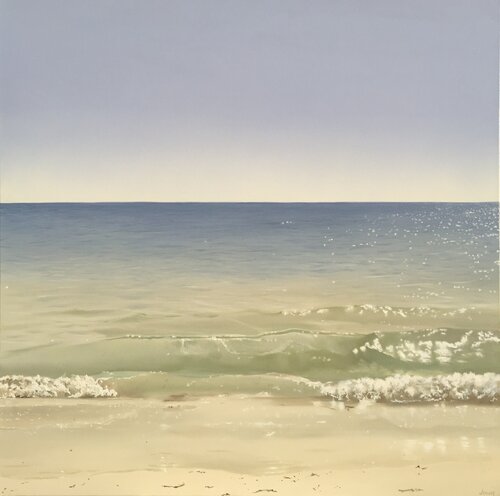 Mouvements et miroitement sur la Mer Blanche - variation 1 von Isabelle Jouan, Malerei kaufen auf Singulart