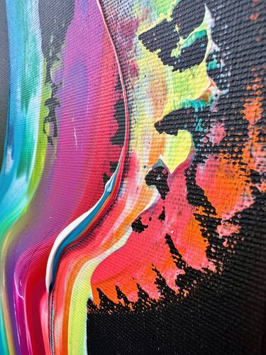 Knieende Schlangen di Michaela Hagel, Pittura in vendita su Singulart