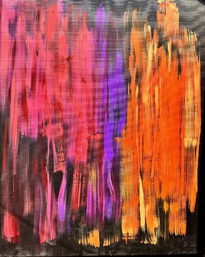 Fire Works di Michaela Hagel, Pittura in vendita su Singulart