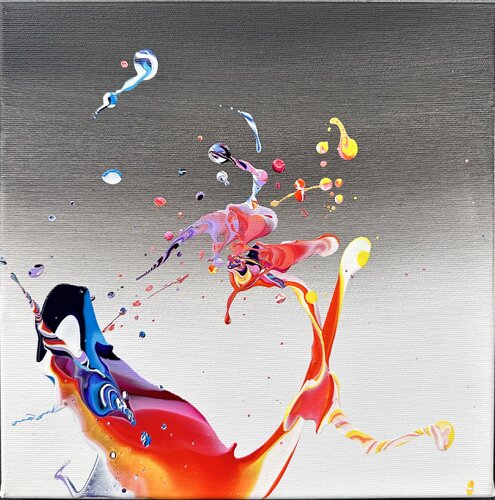 Unicorn or Kingfisher di Michaela Hagel, Pittura in vendita su Singulart