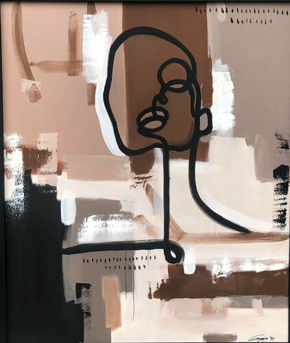 la linea femme by Gjorgina Spasevska, Painting for Sale on Singulart