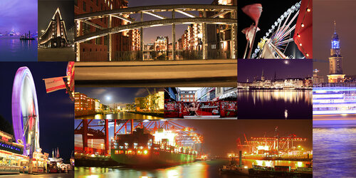 Potpourri, die Farben der Nacht Hamburgs di Master Phago, Digitale in vendita su Singulart