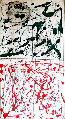 Red and Türkis by Master Phago, Painting for Sale on Singulart