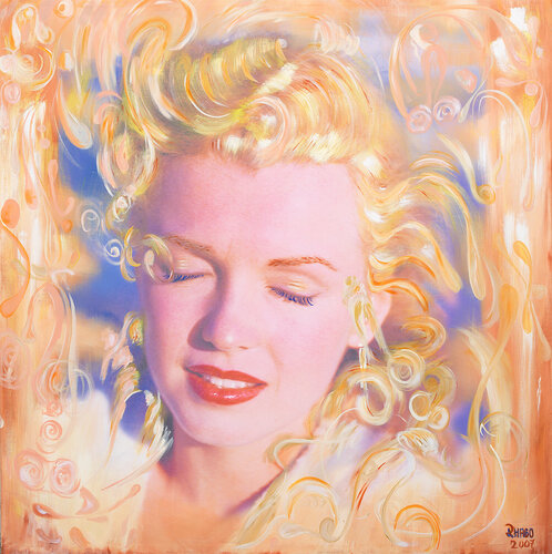 Marilyn in gold di Master Phago, Pittura in vendita su Singulart