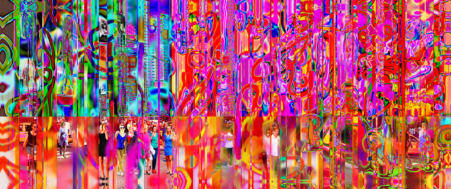 Promenade in New York City between the colors Master Phago Digital zu verkaufen