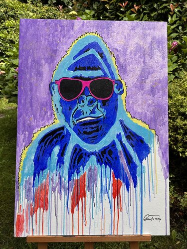 “Bad Boy” the purple edition von Marco Amato, Malerei kaufen auf Singulart