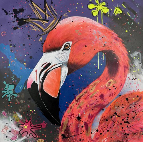 Flamazing by Daniela Schreiber, Painting for Sale on Singulart