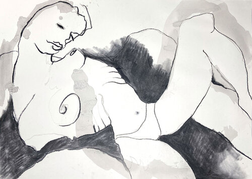 Akt X di Sissy Schneider, Disegno in vendita su Singulart