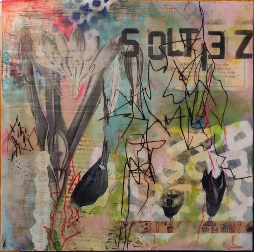 Dangerous Beauties - Herbstzeitlose de Hanne Paterno, Pintura a la venta en Singulart