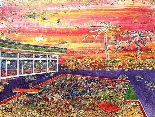 Beach side van Roland (Rolany) Schmidt-Cornehl, Schilderij te koop op Singulart