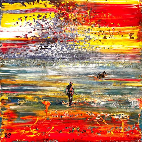 Be a Cowboy and be glorious von Roland (Rolany) Schmidt-Cornehl, Malerei kaufen auf Singulart