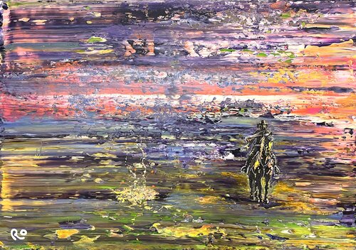 Lonesome Rider von Roland (Rolany) Schmidt-Cornehl, Malerei kaufen auf Singulart