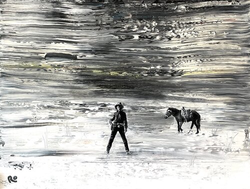 Cowboys don't cry von Roland (Rolany) Schmidt-Cornehl, Malerei kaufen auf Singulart