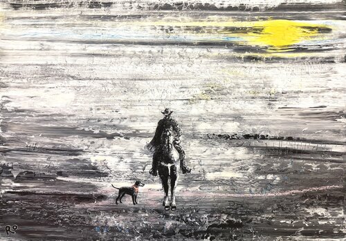 Westernhelden by Roland (Rolany) Schmidt-Cornehl, Painting for Sale on Singulart