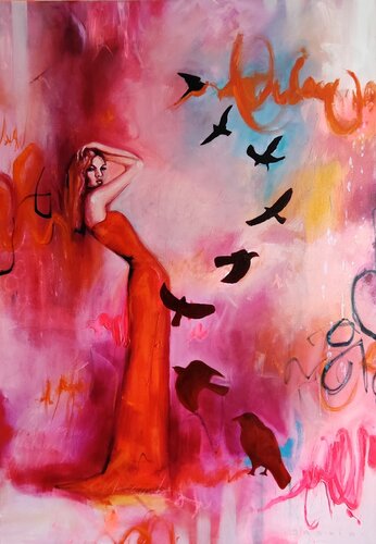Finding My Wild Heart von Saskia van Drunen, Malerei kaufen auf Singulart