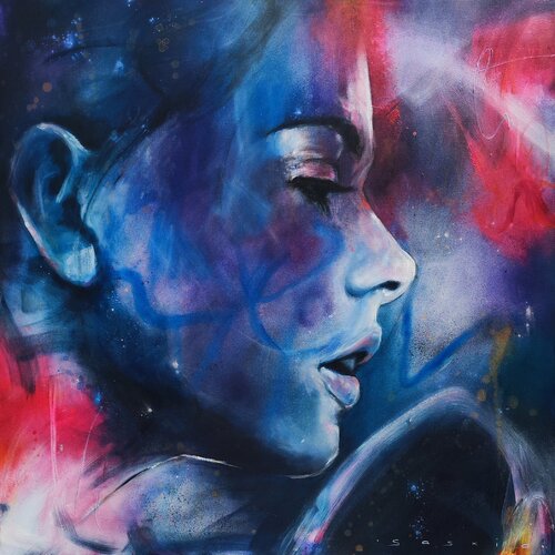 Intertwined II van Saskia van Drunen, Schilderij te koop op Singulart