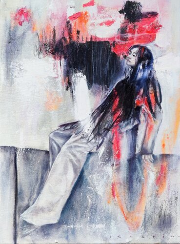 Taking a Moment von Saskia van Drunen, Malerei kaufen auf Singulart