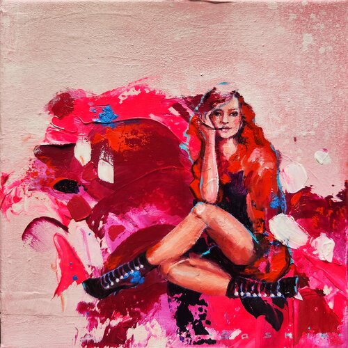 Moments Of Repose III van Saskia van Drunen, Schilderij te koop op Singulart