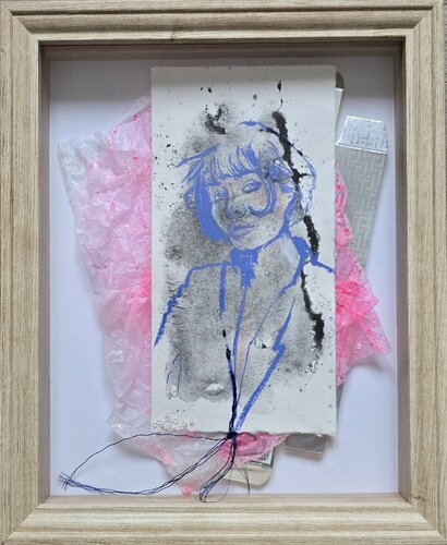 A Whisper in Blue by Saskia van Drunen, 종이 for Sale on Singulart