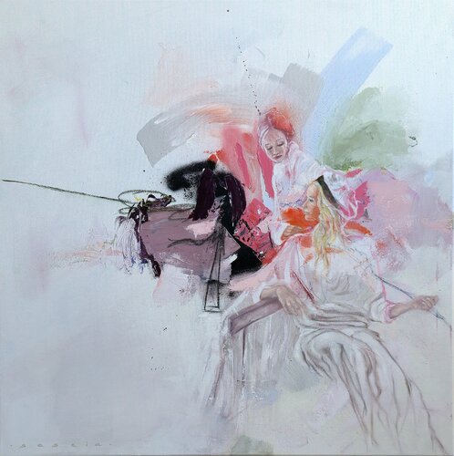 The Space we Hold di Saskia van Drunen, Pittura in vendita su Singulart