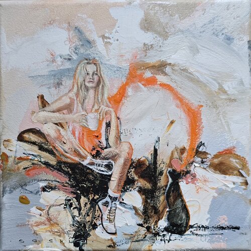 What are You Looking at? van Saskia van Drunen, Schilderij te koop op Singulart