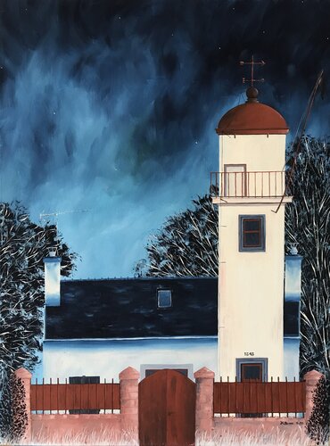 Phare de Beuzec di Marion Broca, Pittura in vendita su Singulart
