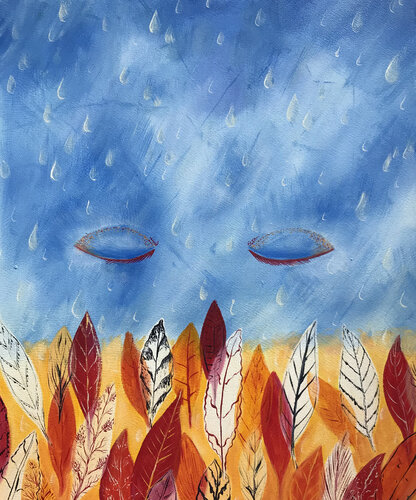 Pluie d'automne di Marion Broca, Pittura in vendita su Singulart