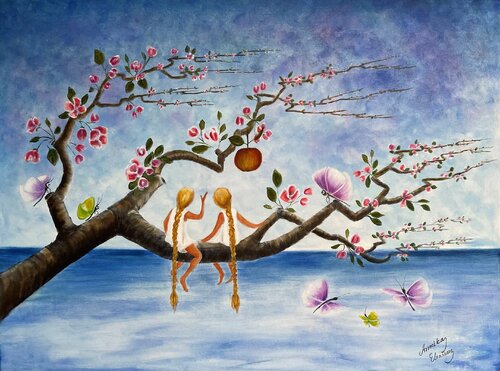 The apple tree van Annika Eliasson, Schilderij te koop op Singulart