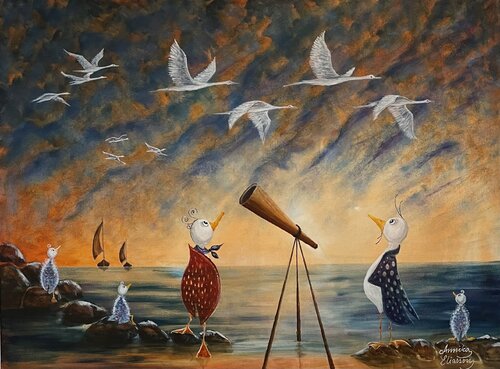 Bird watcher Annika Eliasson