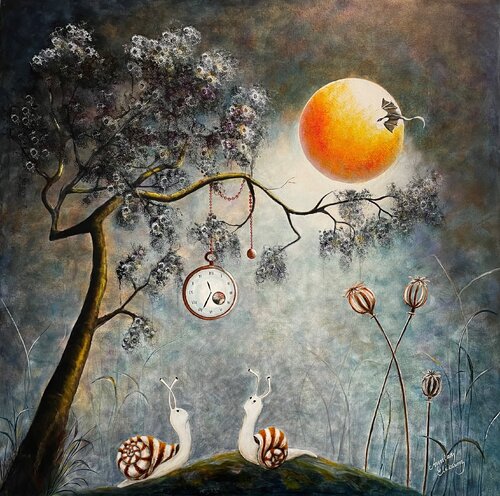 Timeless travelers di Annika Eliasson, Pittura in vendita su Singulart
