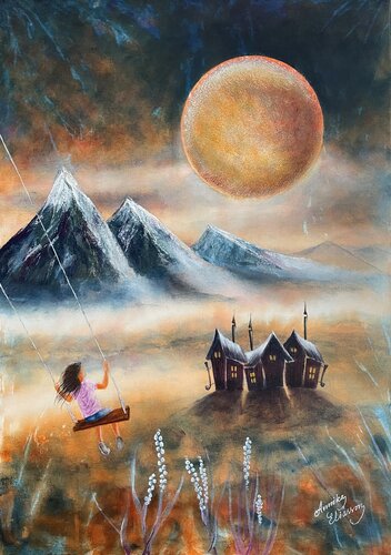 The old swing van Annika Eliasson, Schilderij te koop op Singulart